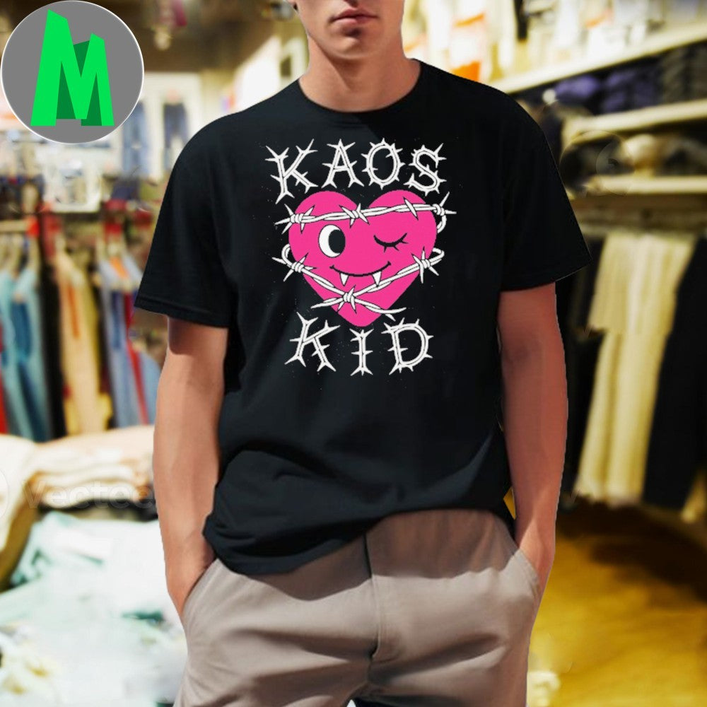 Kaos Kid Barbed Heart V1 BLK Shirt