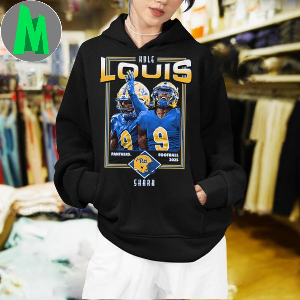 Kyle Louis Pitt Panthers Football 2025 Shark Shirt