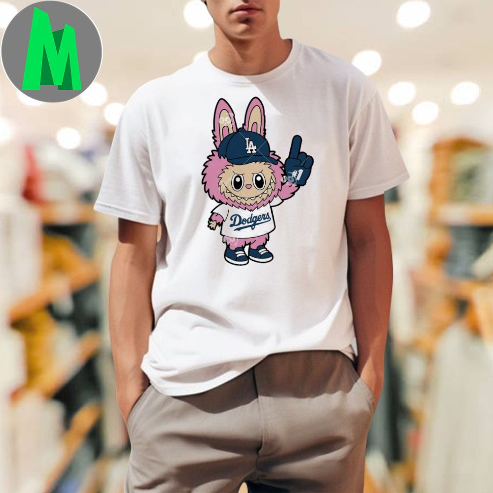 Labubu LA Dodgers Number 1 Logo Shirt