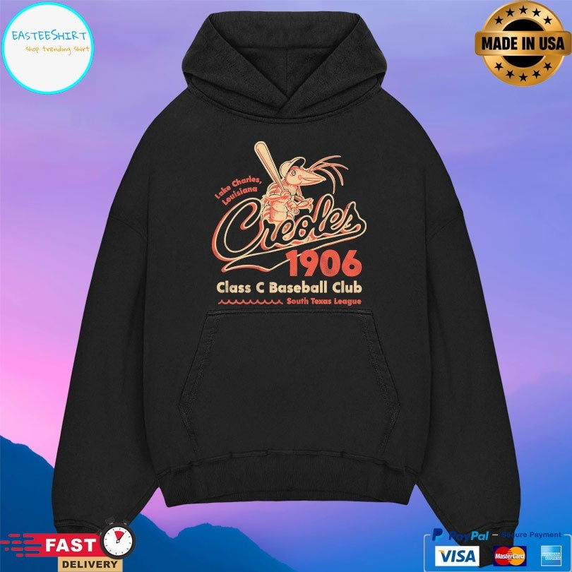 Lake Charles Louisiana Creoles 1906 Class C Baseball Club South Texas League T-shirt