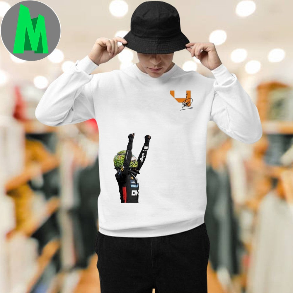 Lando Norris McLaren F1 #4 Celebration Graphic T-Shirt