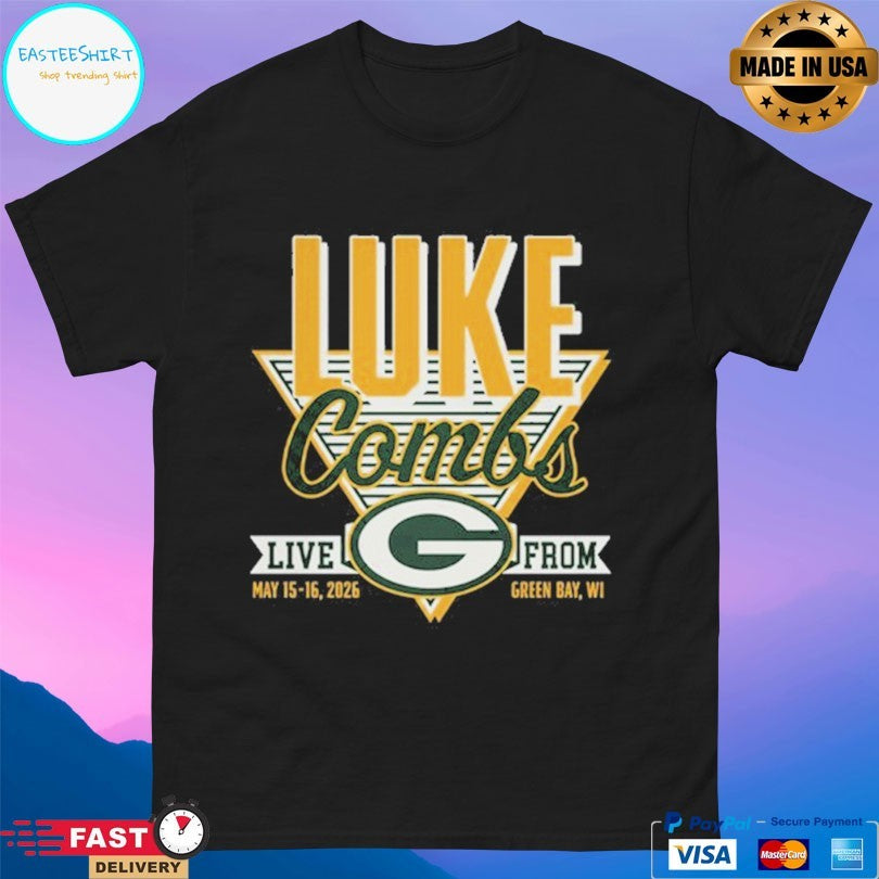 Luke Combs Show In Green Bay Wi Live From May 15-16 2026 T-shirt