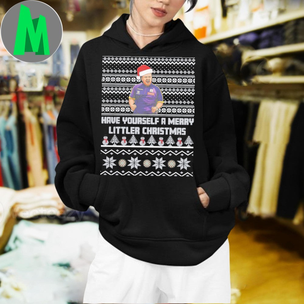 Luke Littler Merry Little Christmas Ugly Christmas Shirt