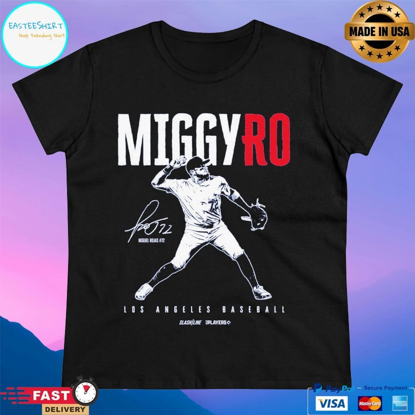 Miggy Ro Miguel Rojas Los Angeles Dodgers Baseball Signature T-shirt