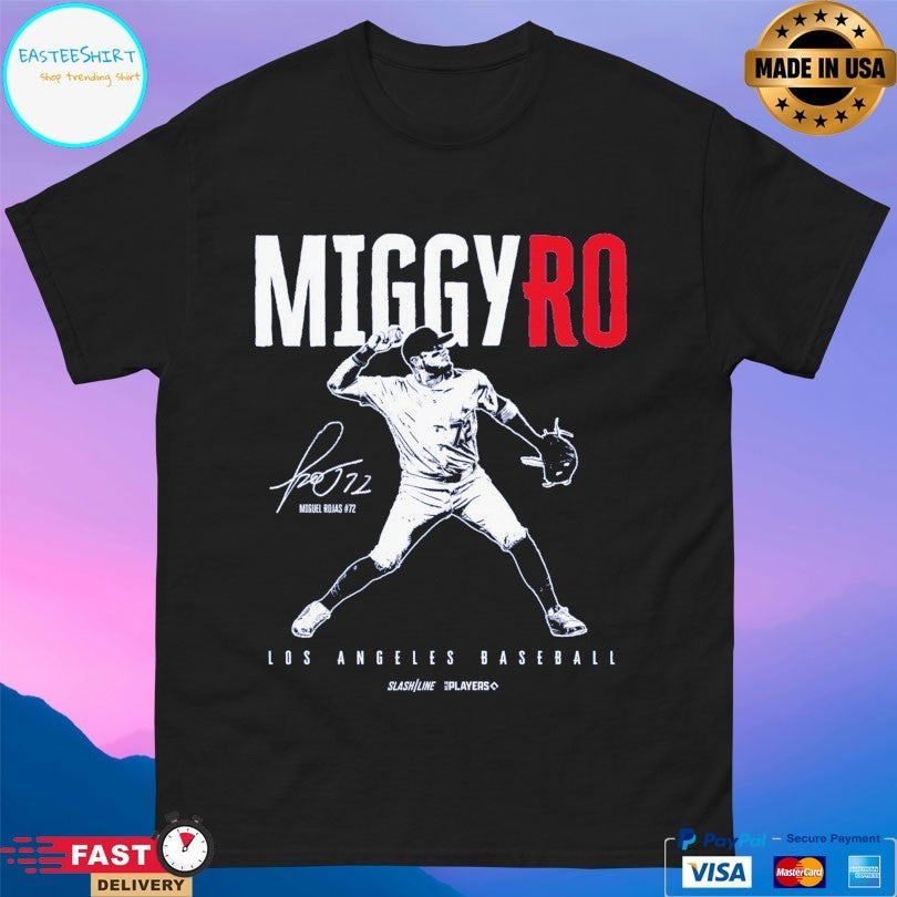 Miggy Ro Miguel Rojas Los Angeles Dodgers Baseball Signature T-shirt