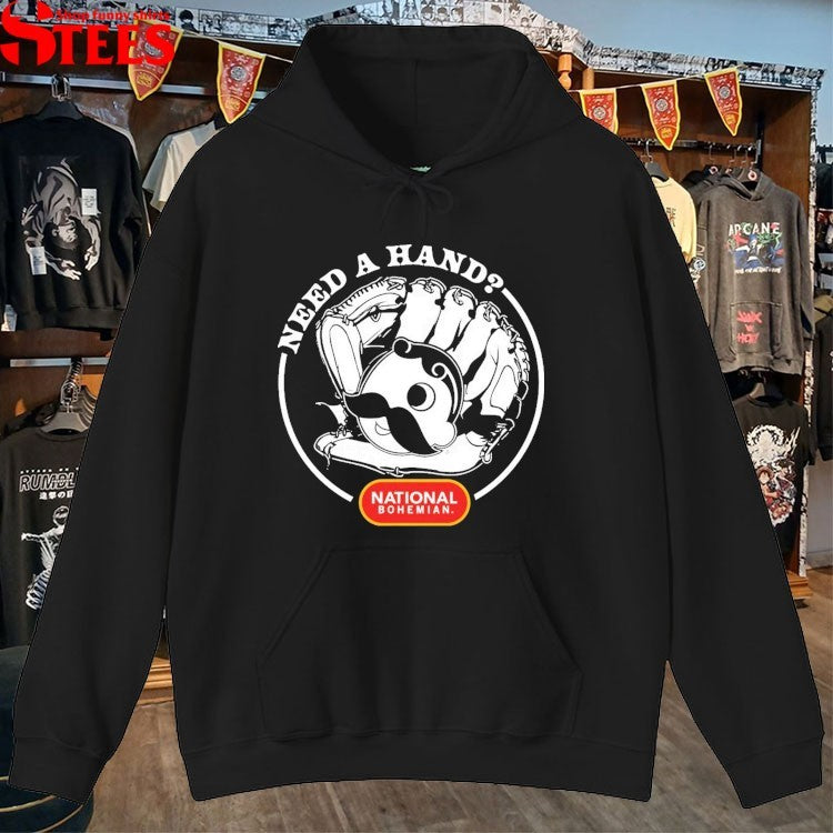 National Bohemian Need A Hand Glove T-shirts