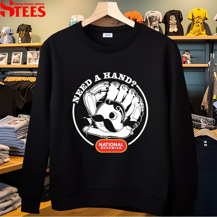 National Bohemian Need A Hand Glove T-shirts