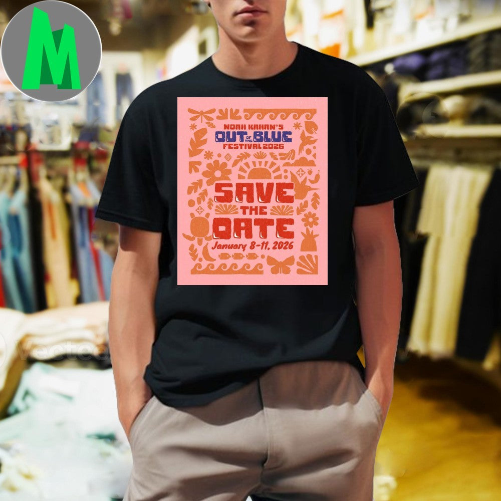 Noah Kahan’s Out Of The Blue Festival 2026 Concert Poster T-Shirt