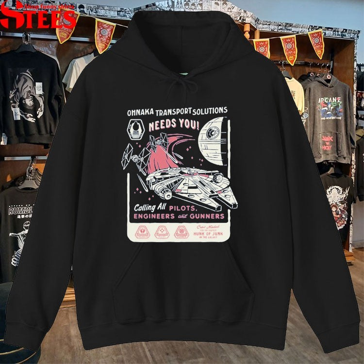 Ohnaka Transport Solutions Needs You Calling All Pilots Engineers And Gunners Smugglers T-shirts
