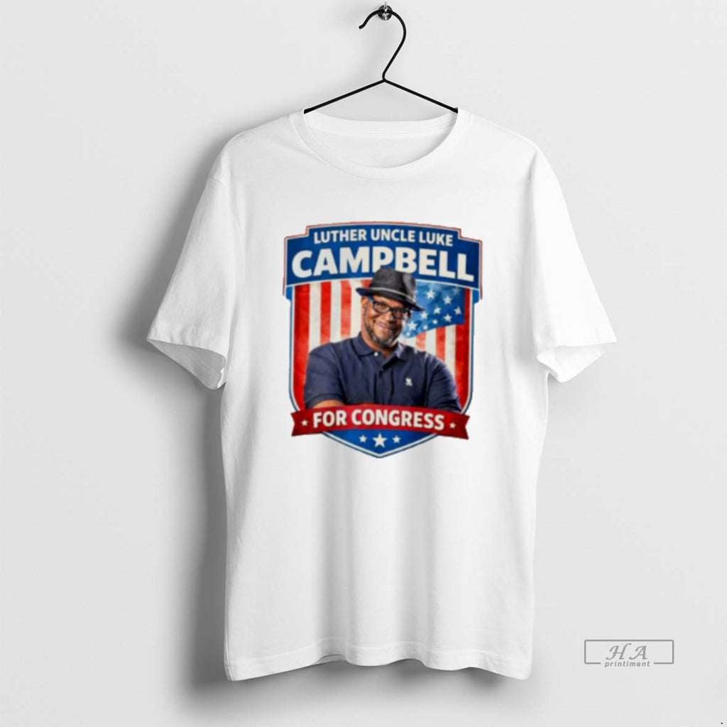 Official Oja4h1cq Luther Uncle Luke Campbell For Congress Tee