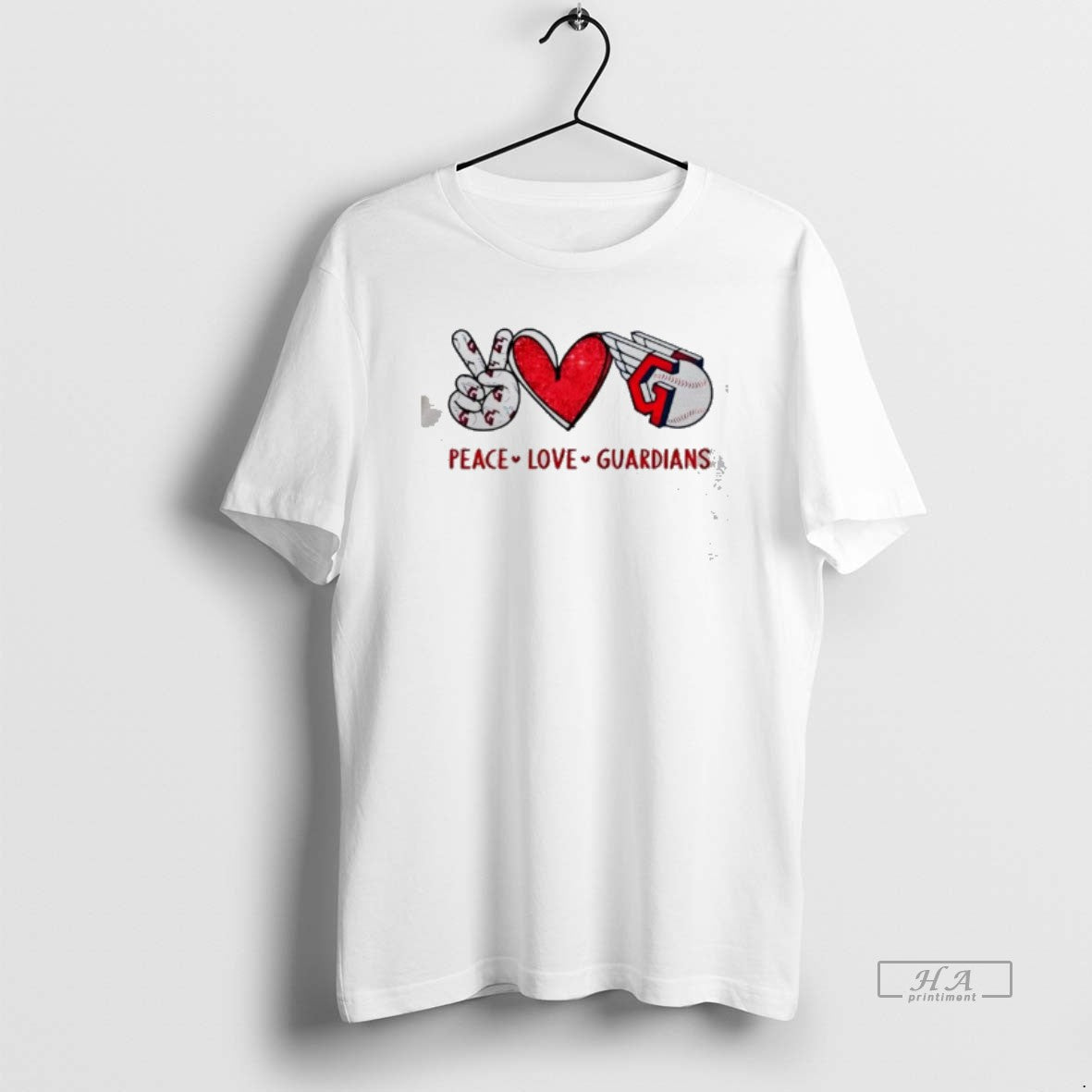 Official Peace Love Guardians Cleveland Wings Baseball Ball