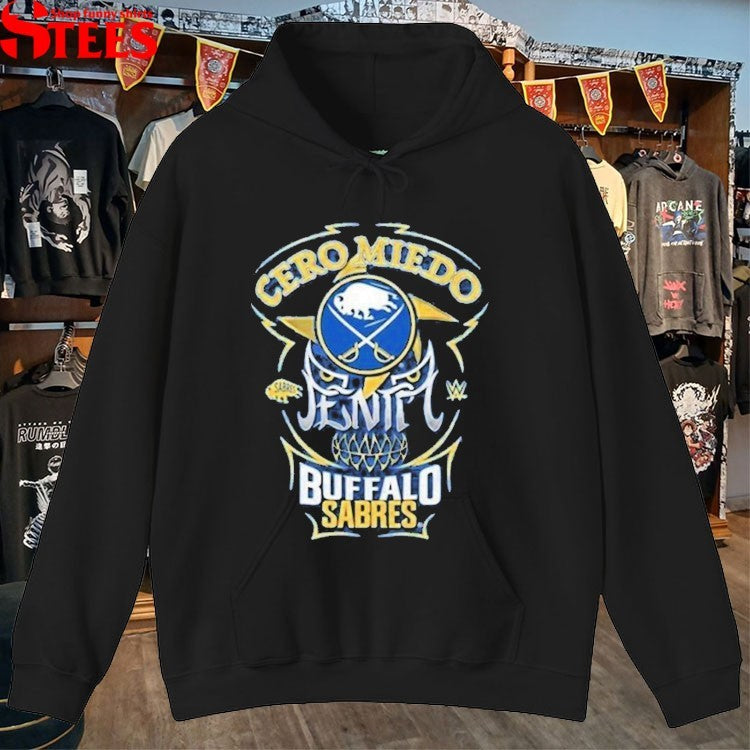Penta El Zero M Buffalo Sabres Cerro Miedo Skull T-shirt