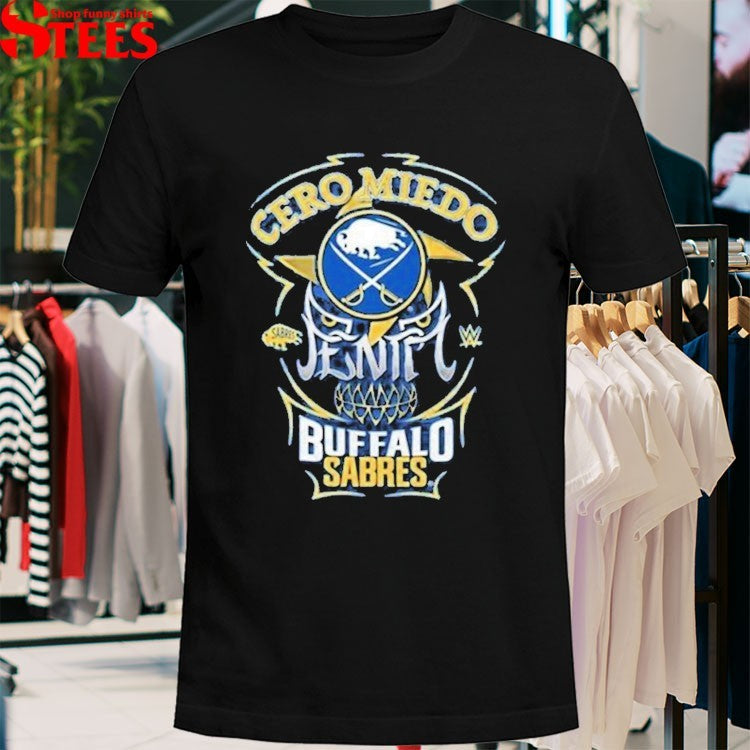 Penta El Zero M Buffalo Sabres Cerro Miedo Skull T-shirt