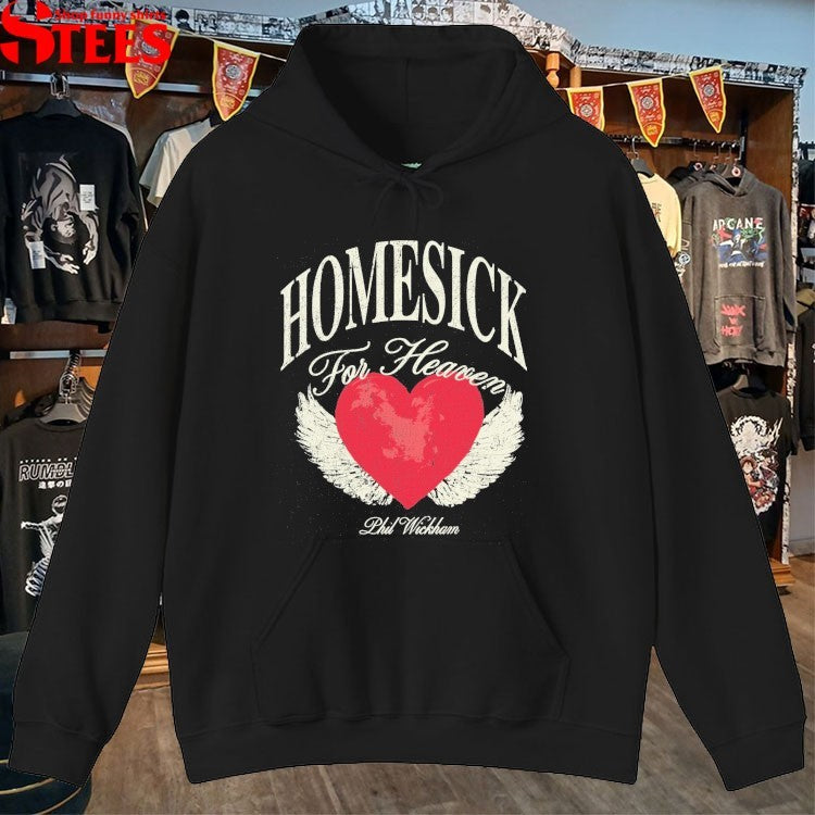 Phil Wickham Homesick For Heaven Heart Wings Ache T-shirts