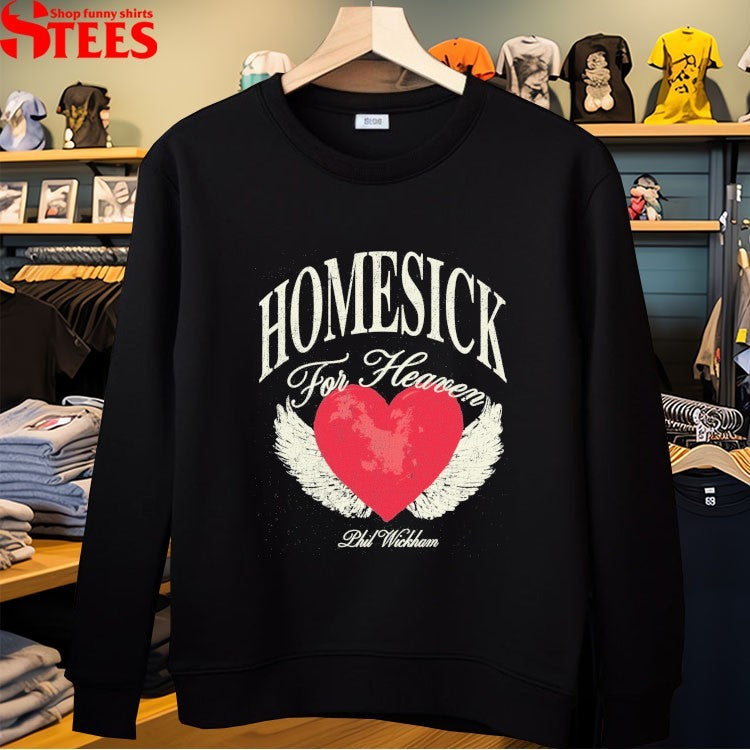 Phil Wickham Homesick For Heaven Heart Wings Ache T-shirts