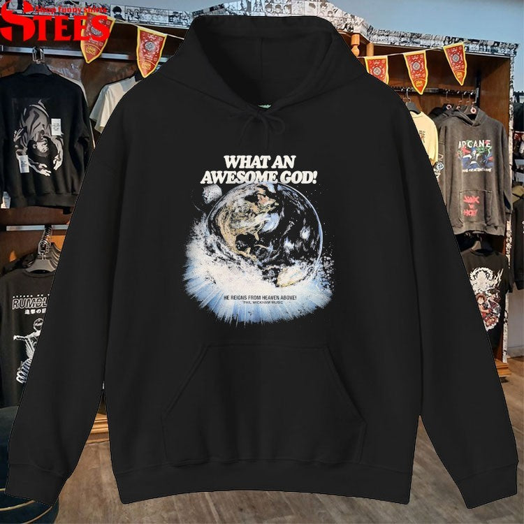 Phil Wickham What An Awesome God He Reigns From Heaven Above Space T-shirts
