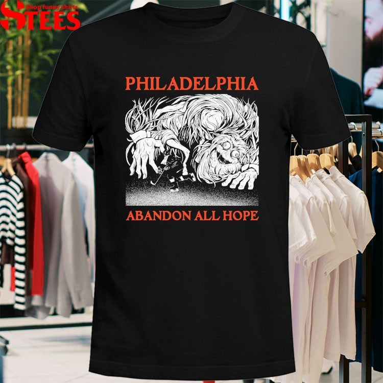 Philadelphia Flyers Abandon All Hope Gritty Mascot T-shirts