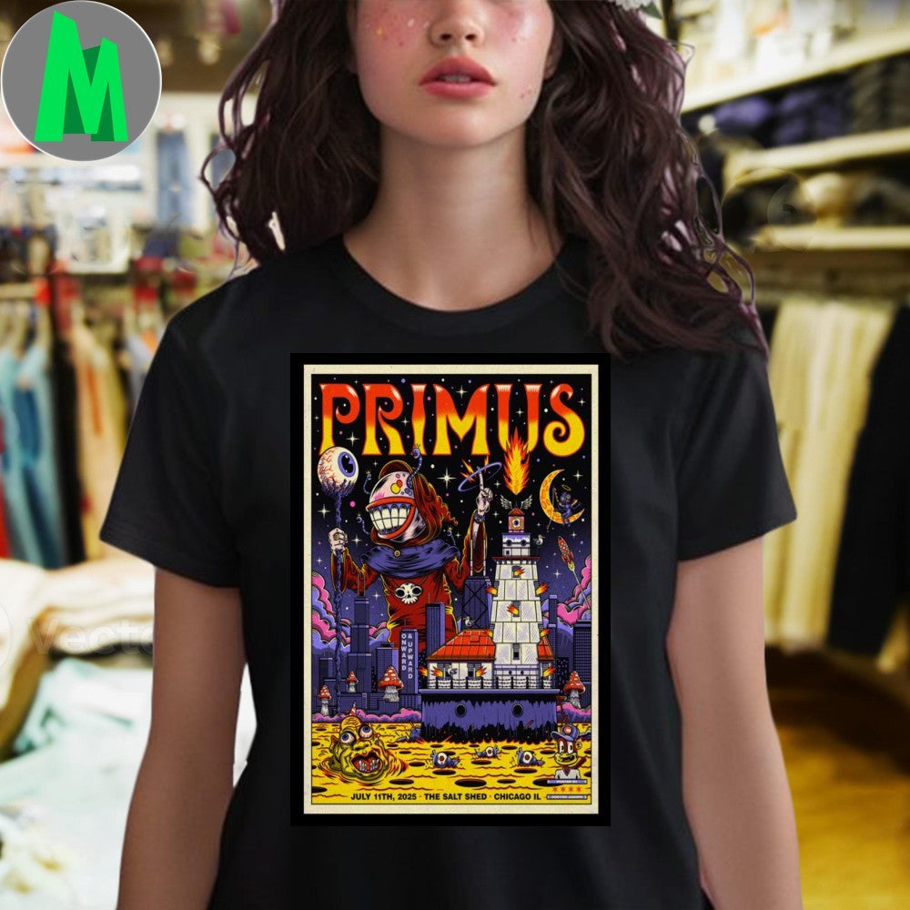 Poster The Salt Shed. Chicago, IL July 11, 2025 Primus Shirt