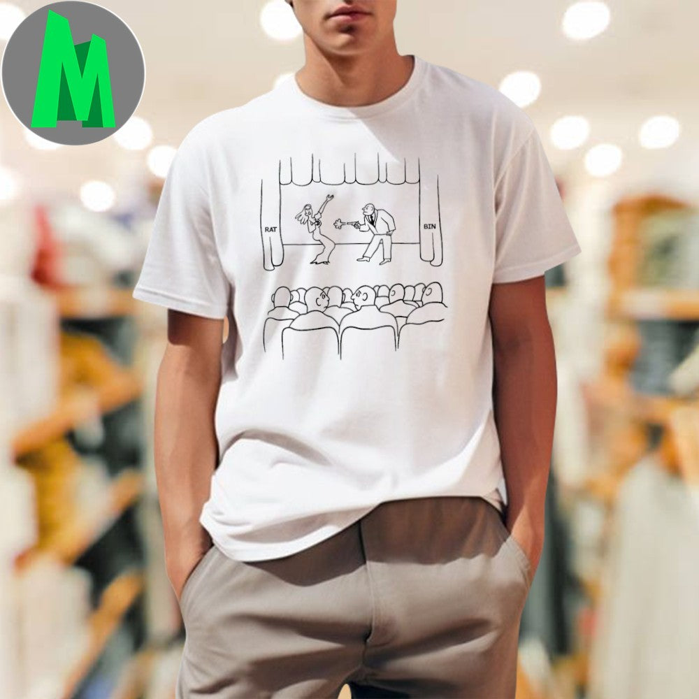 Ratbin Curtain Call Performance Line-Art T-Shirt