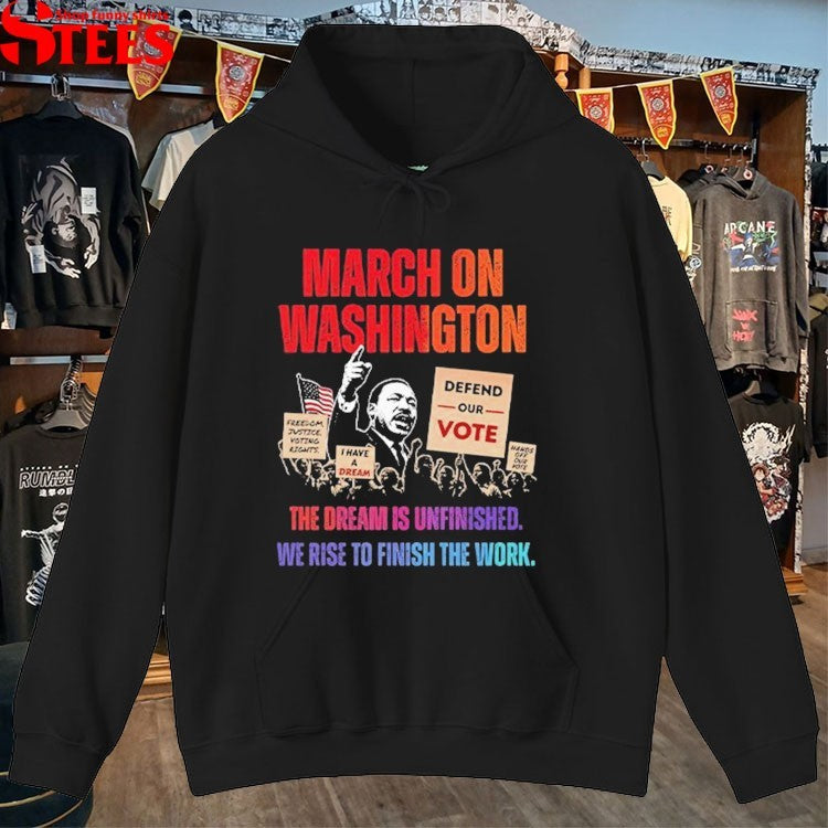 Rev. Al Sharpton March On Washington 2026 The Dream Is Unfinished Defend The Vote People Power T-shirt
