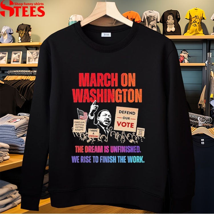 Rev. Al Sharpton March On Washington 2026 The Dream Is Unfinished Defend The Vote People Power T-shirt