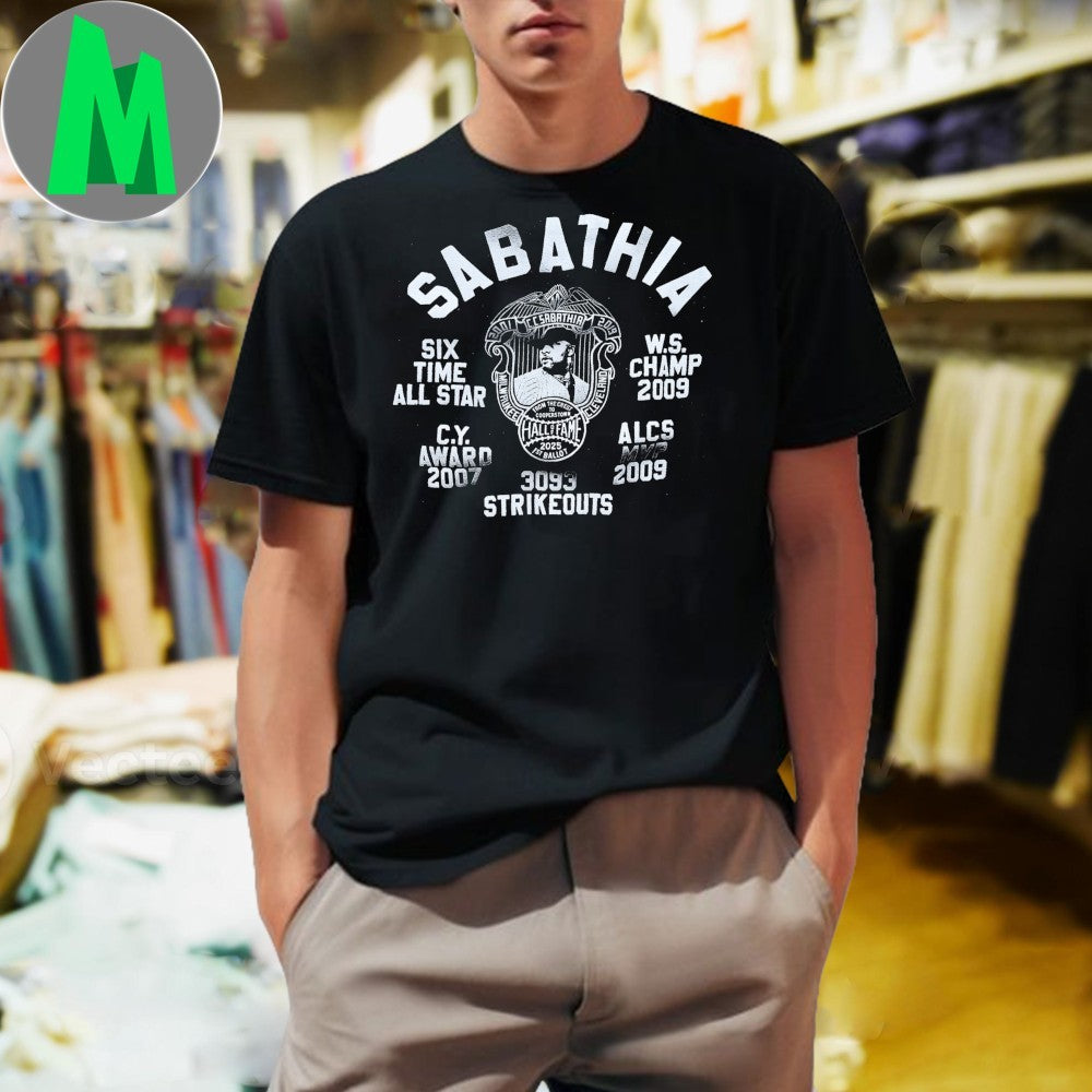 Roots of Fight CC Sabathia 2025 Hall of Fame Induction Career Accomplishments Hooded Shirt