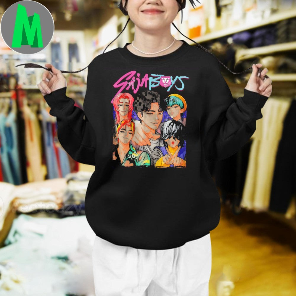 Saja Boys KPOP Fan Art Bootleg Style Graphic T-Shirt