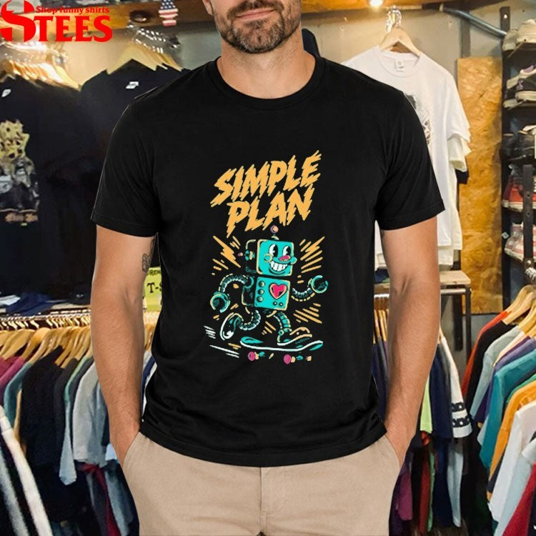Simple Plan Robot T-shirts