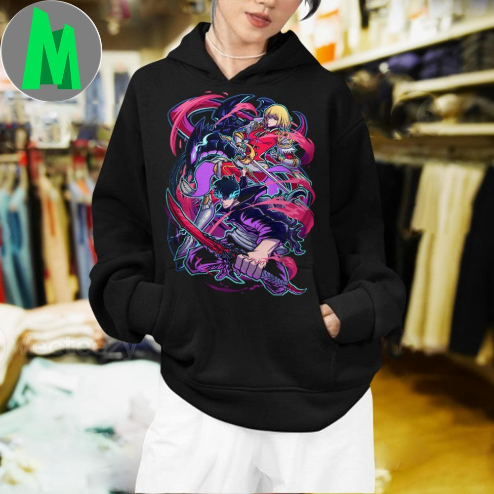 Solo Leveling Sung Jin Woo & S Rank Hunters Anime Shirt