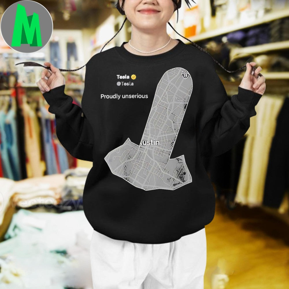 Tesla Proudly Unserious Robotaxi Growth FSD Merch T-Shirt
