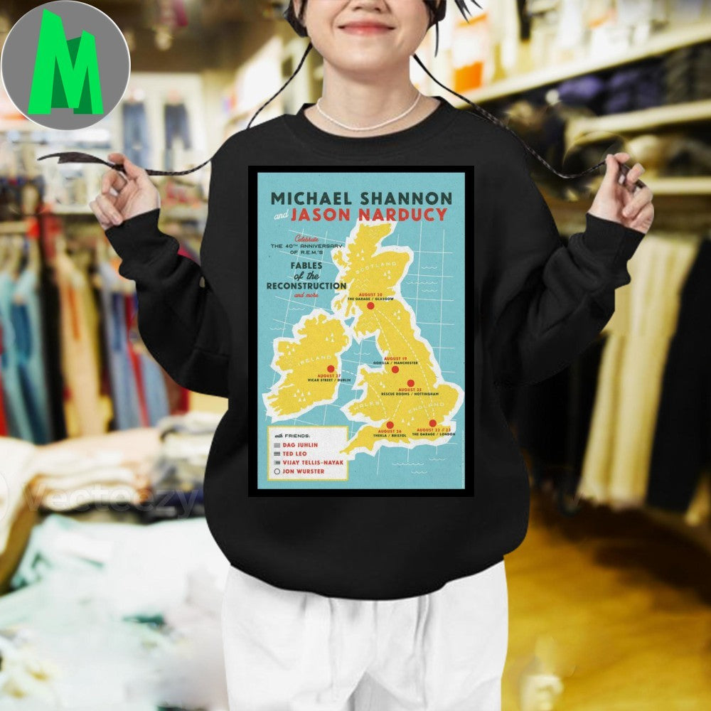 The Michael Shannon Jason Narducy 2025 UK Tour Poster Shirt