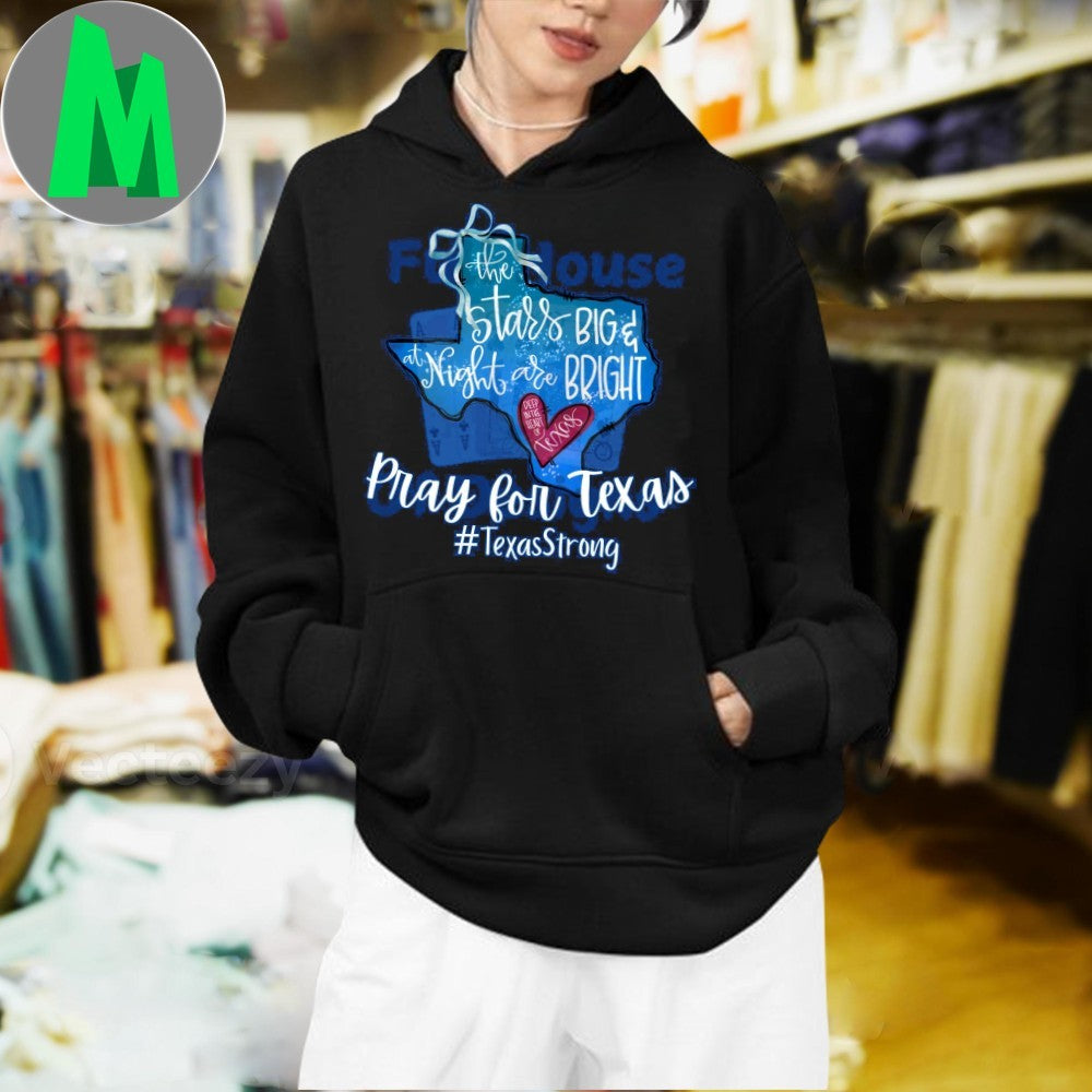 The Stars At Night Are Big And Bright Pray For Texas Shirt