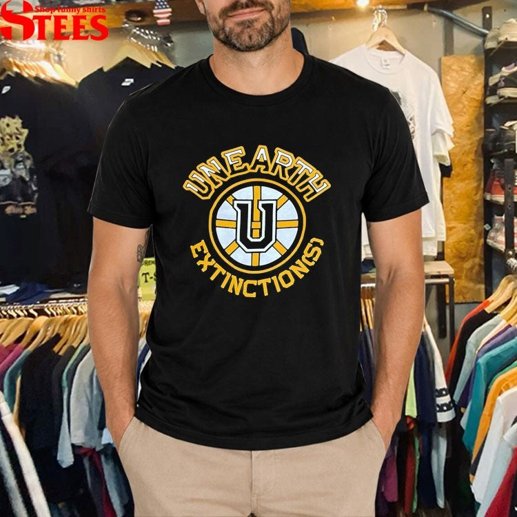 Unearth Extinctions Boston Bruins T-shirts