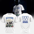 Winnipeg Blue Bombers 12 Time Grey Cup Champions Logo T-Shirt
