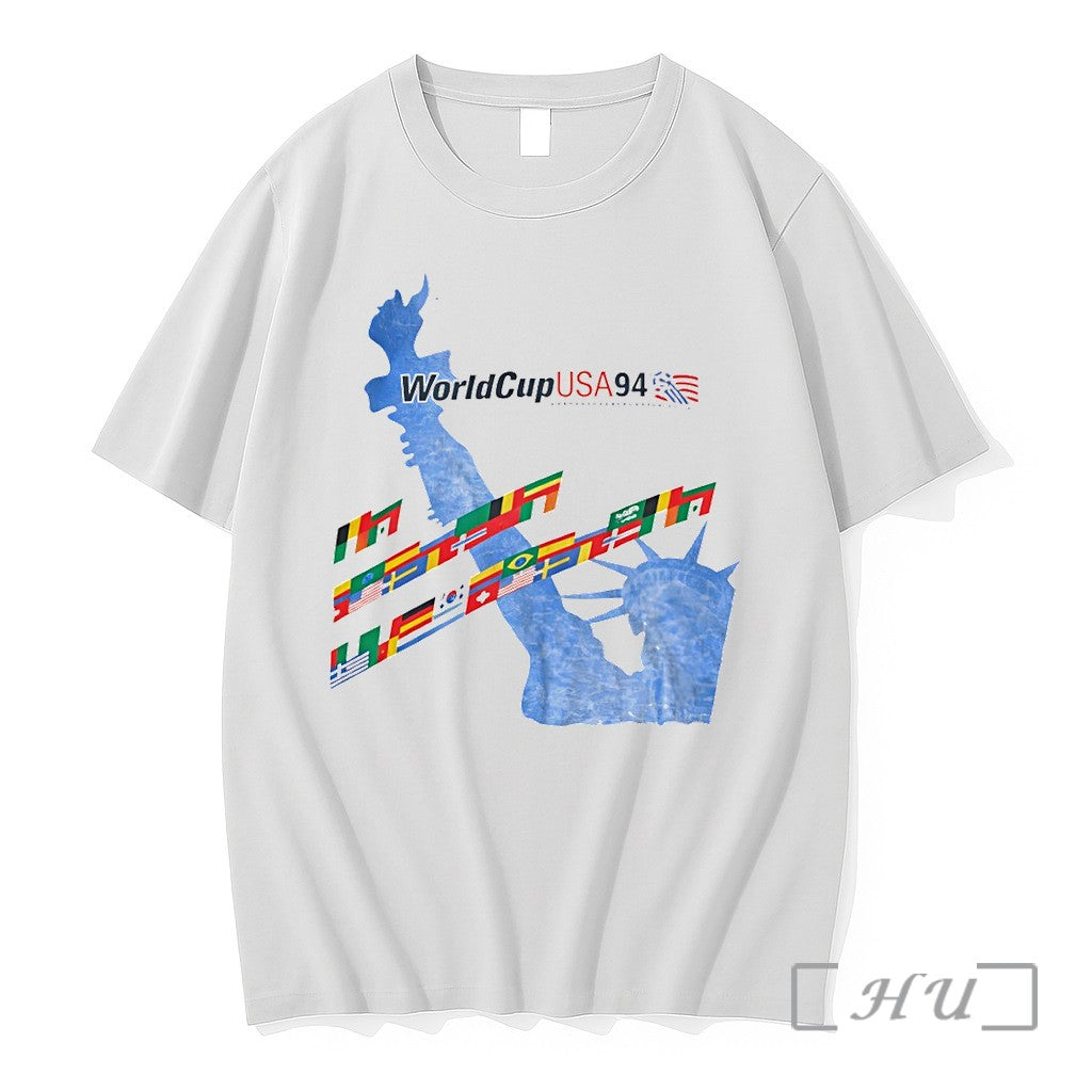 Officials 1994 Fifa World Cup Usa Soccer Tournament Flags Of The World Premium T Shirts