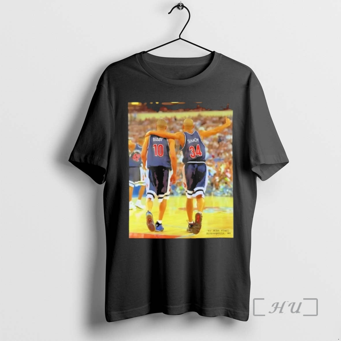 Officials 1997 Arizona Wildcats Ncaa Championship Mike Bibby Miles Simon Final Four Premium T Shirts