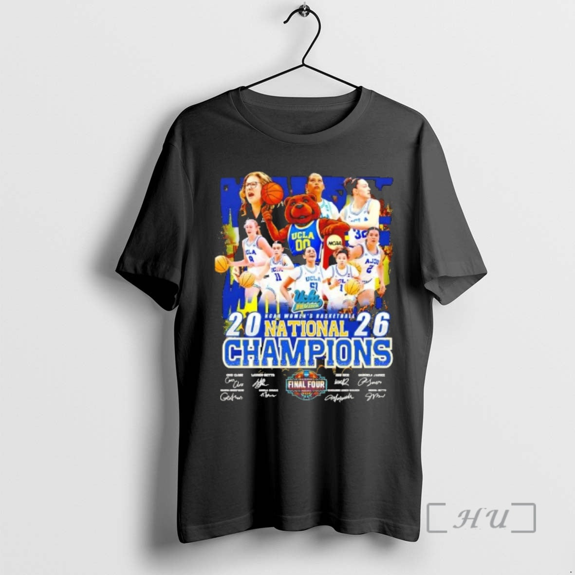Officials 2026 Ncaa Womens Basketball National Champions Ucla Bruins All Players Signatures Premium T Shirts
