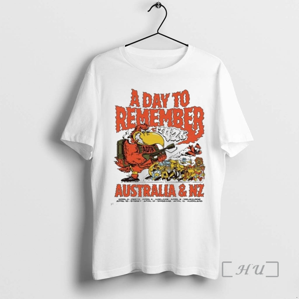 Officials A Day To Remember Aus Nz Tour April 4 15 2026 Premium T Shirts
