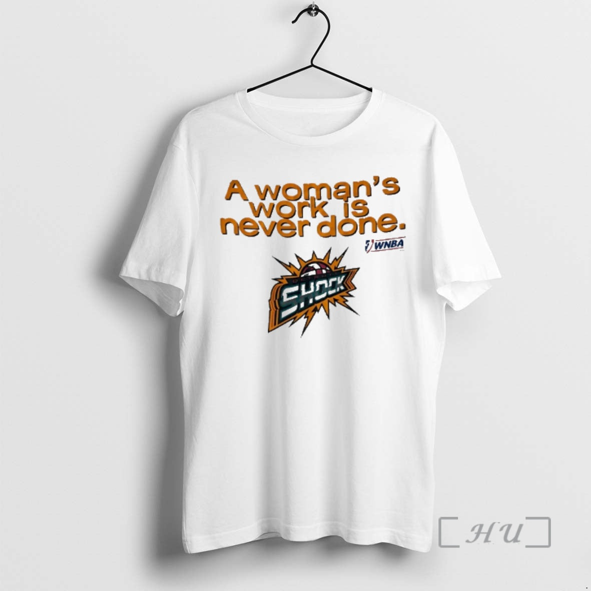 Officials A Womans Work Is Never Done Detroit Shock Wnba Logo Premium T Shirts Sweater