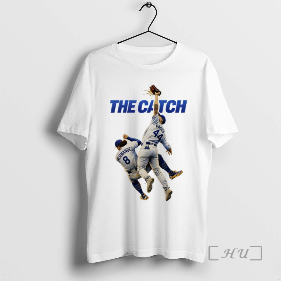 Officials Andy Pages Vs Kike Hernandez The Catch Los Angeles Champs Baseball Premium T Shirts