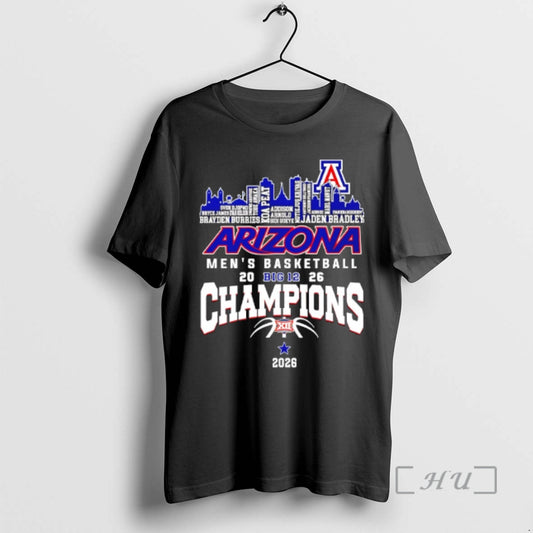 Officials Arizona Mens Basketball 2026 Big 12 Champions City Skyline