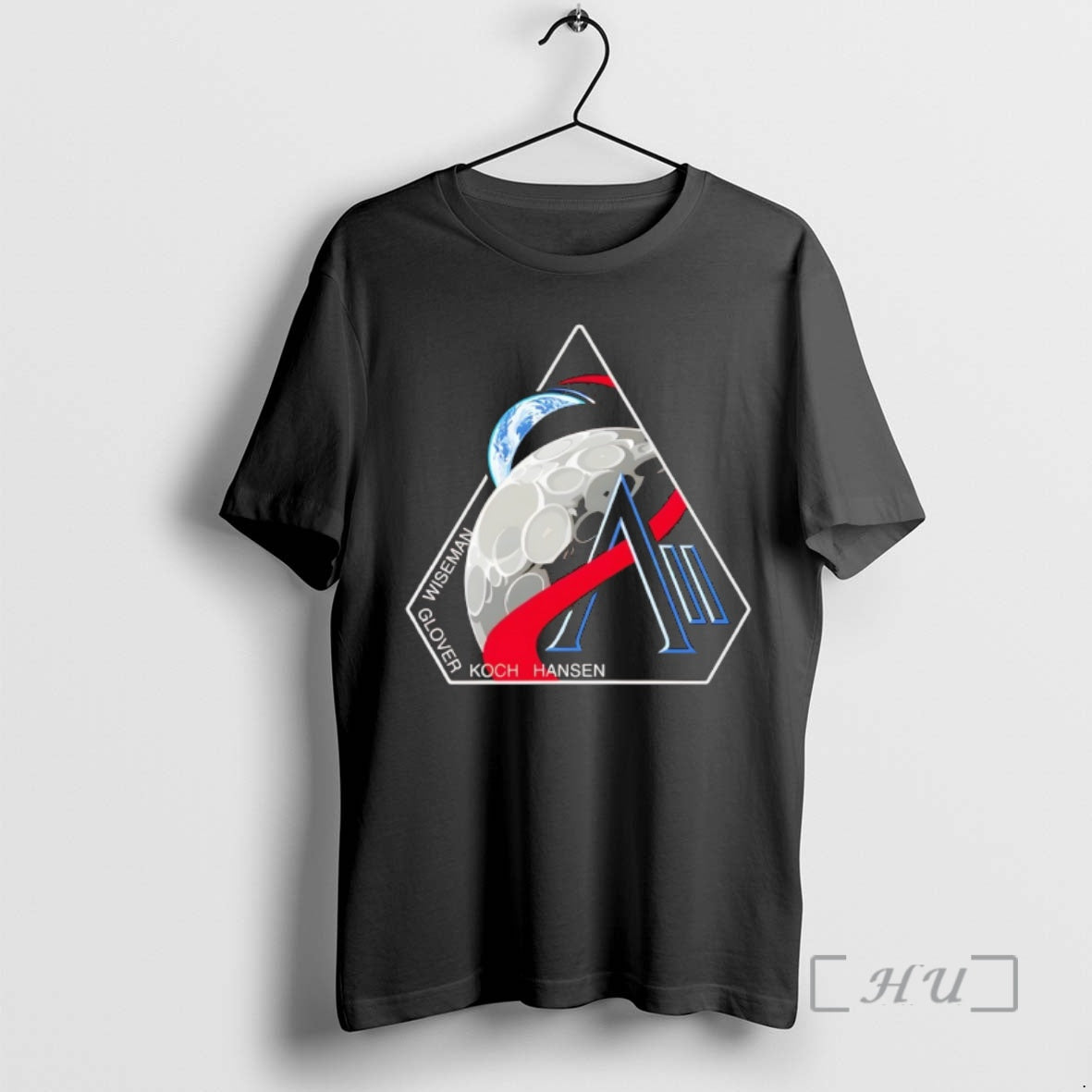 Officials Artemis Ii Mission Patch Nasa Moon Mission Glover Wiseman Koch Hansen Premium T Shirts