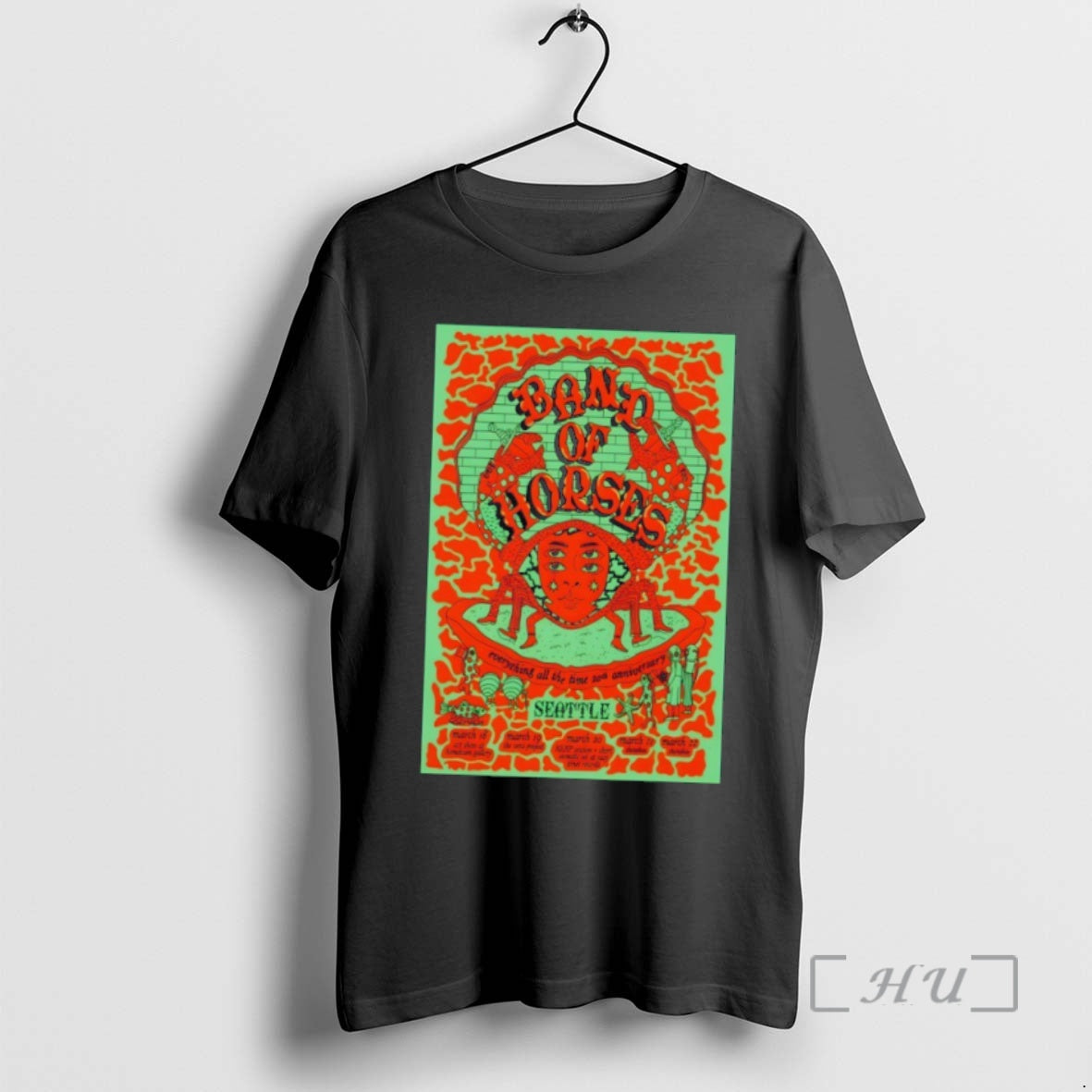 Officials Band Of Horses Mar 18 2026 Hometeam Gallery In Seattle Wa Premium T Shirts