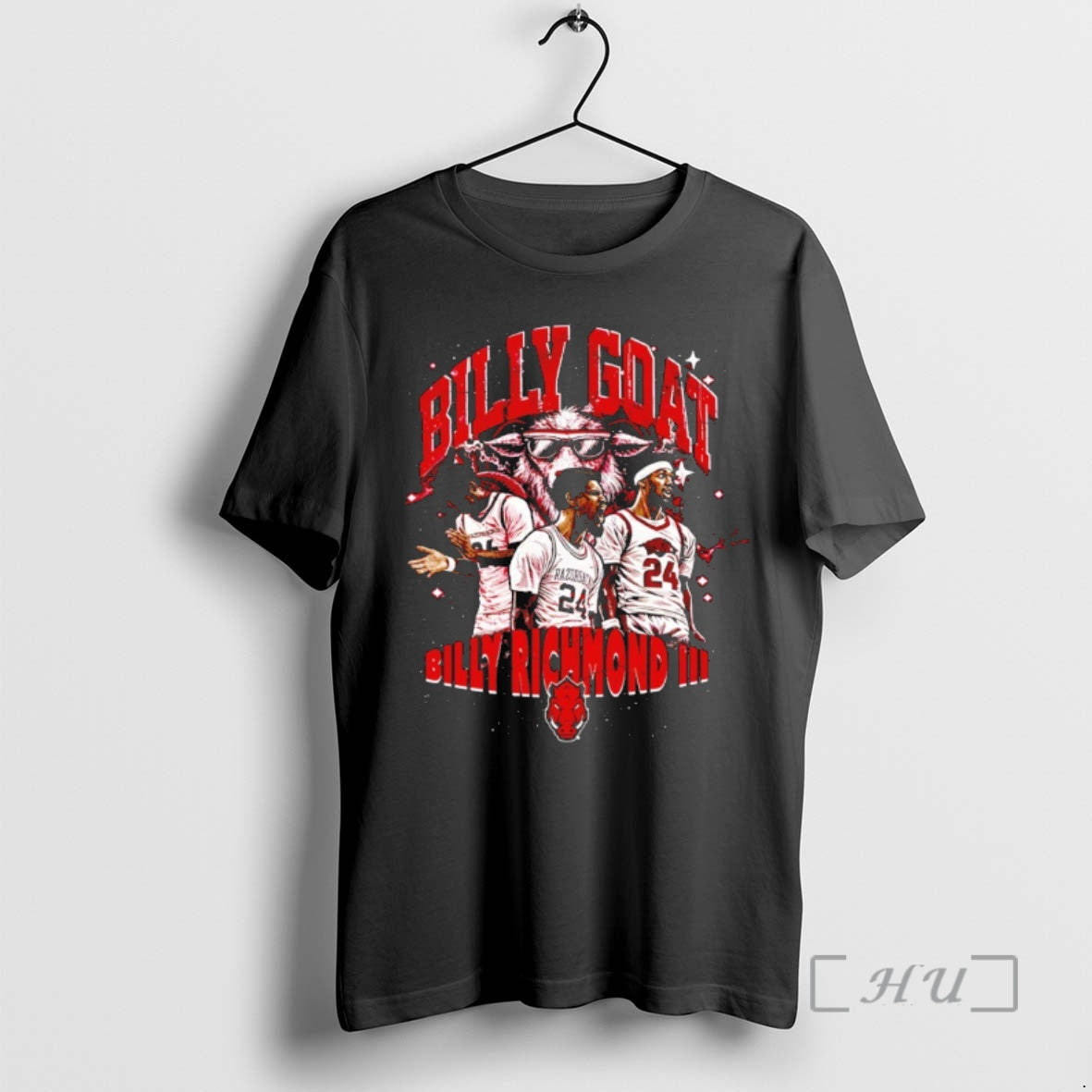 Officials Billy Richmond Iii Arkansas Razorbacks Basketball Billy Goat Graphic Vintage Premium T Shirts Sweater