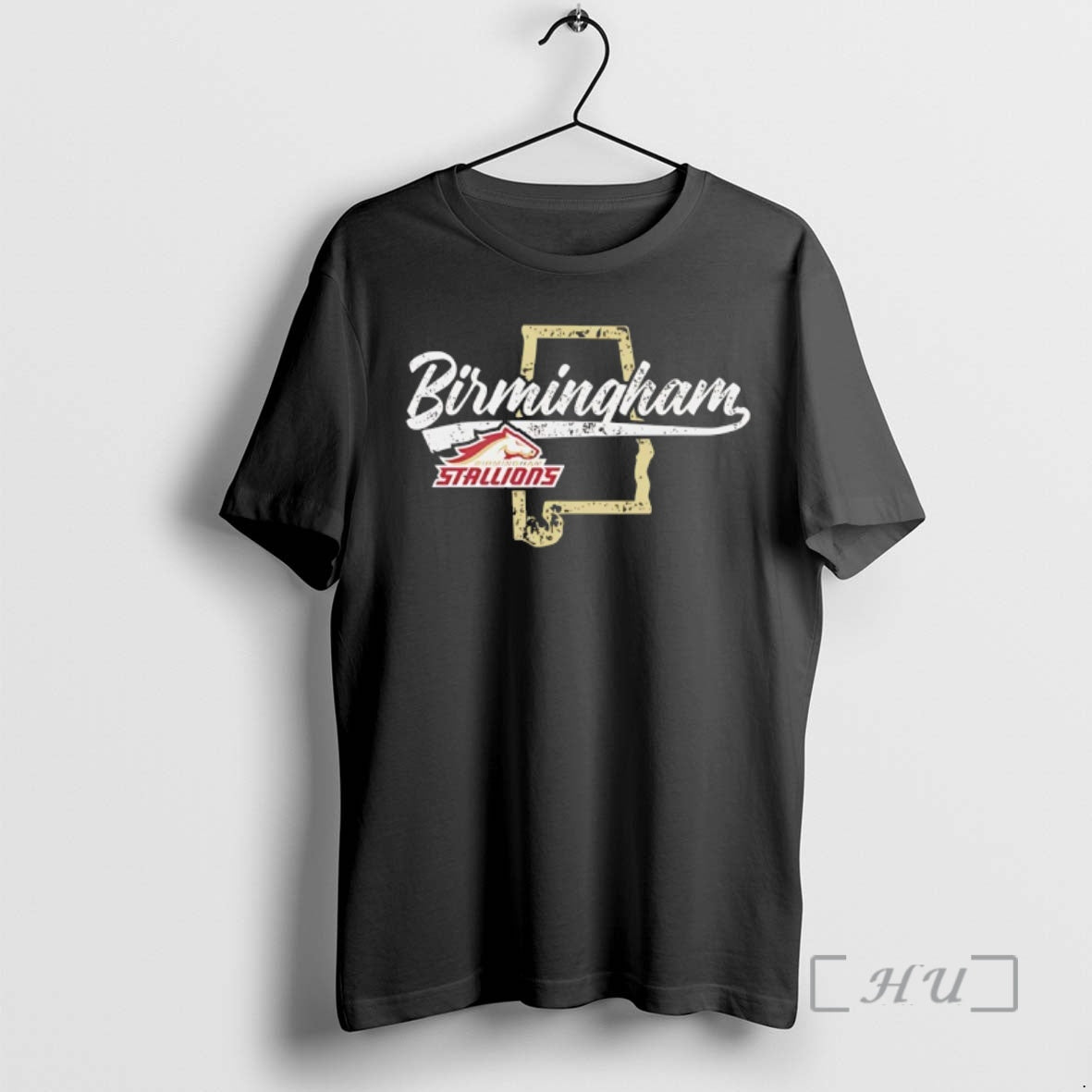 Officials Birmingham Stallions Football Logo State Map