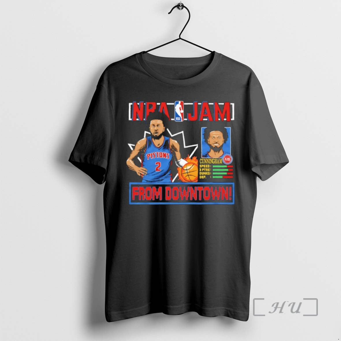 Officials Cade Cunningham 2 Detroit Pistons Basketball Nba Jam From Downtown Premium T Shirts Sweater