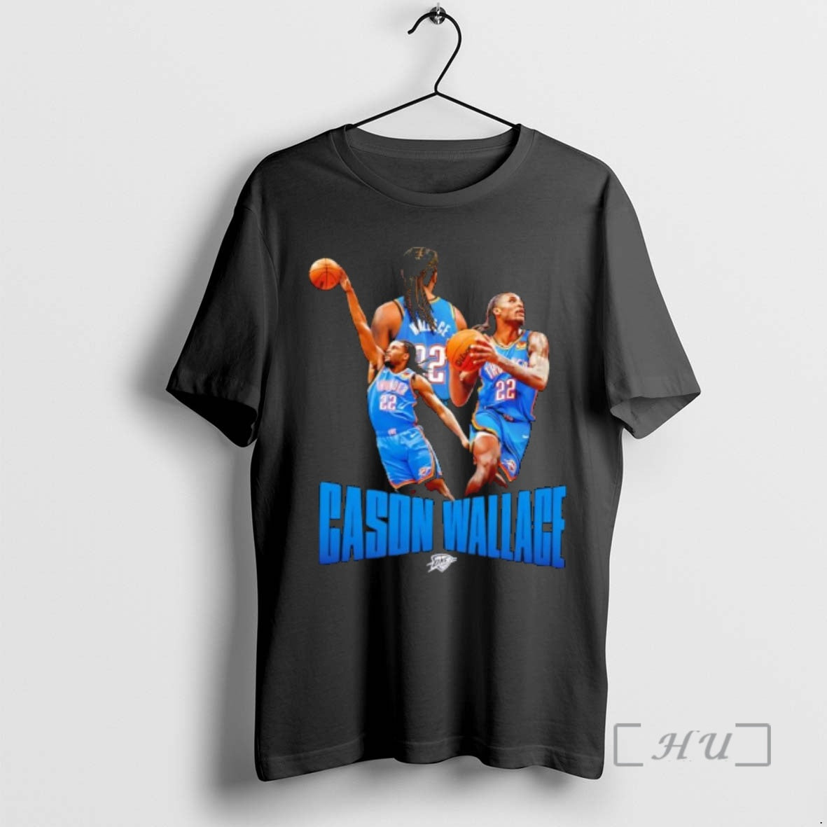 Officials Cason Wallace Oklahoma City Thunder Basketball Player Action Graphic