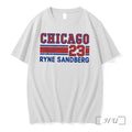 Officials Chicago Cubs Ryne Sandberg Signature Name Number Tee