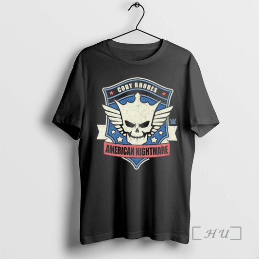 Officials Cody Rhodes American Nightmare Skull And Wings Graphic