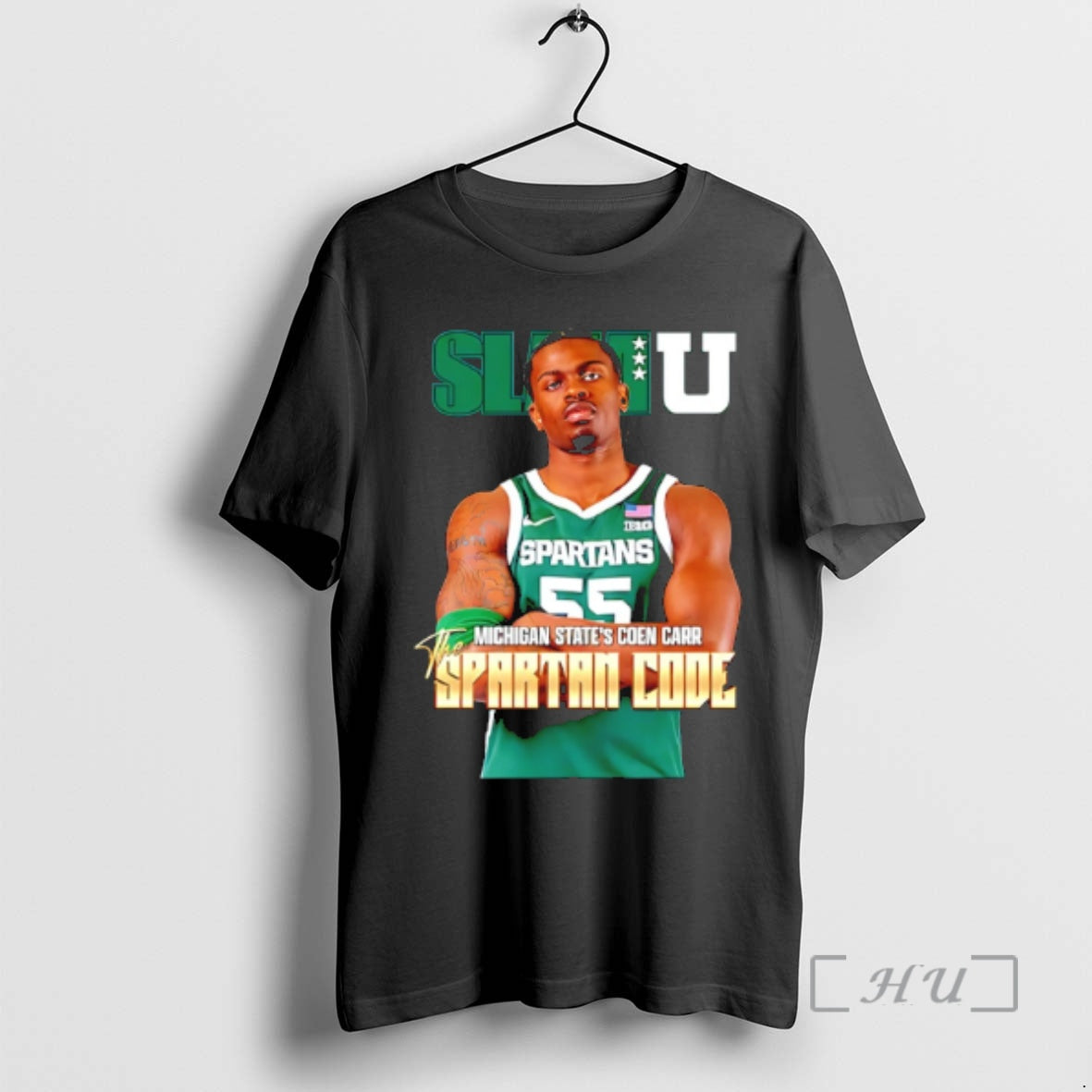 Officials Coen Carr Michigan State Spartans The Spartan Code Slamu Graphic Premium T Shirts Sweater